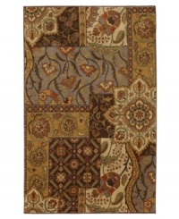 An intricate weave of up to twelve different colors per pattern presents a striking, modern patchwork design upon this plush area rug from Karastan. Woven from lush nylon that delivers softness underfoot and superb resistance to everyday wear. An intricate weave of up to twelve different colors per pattern presents a striking, modern patchwork design upon this plush area rug from Karastan. Woven from lush nylon that delivers softness underfoot and superb resistance to everyday wear.
