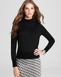A hint of metallic lends subtle luster to a RAOUL sweater, finished with a chic mock neckline for understated elegance. A hint of metallic lends subtle luster to a RAOUL sweater, finished with a chic mock neckline for understated elegance.