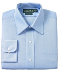 Timeless sophistication meets modern convenience with this non-iron herringbone dress shirt from Lauren Ralph Lauren. Timeless sophistication meets modern convenience with this non-iron herringbone dress shirt from Lauren Ralph Lauren.