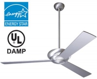 42 Modern Fan Altus Aluminum Finish Ceiling Fan 42 Modern Fan Altus Aluminum Finish Ceiling Fan