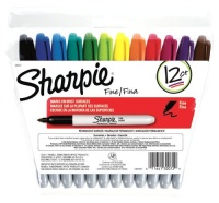 Sharpie Fine Point Permanent Markers, 12 Colored Markers(30072) Sharpie Fine Point Permanent Markers, 12 Colored Markers(30072)