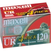MAXELL UR-120 Blank Audio Cassette Tape -4 pack MAXELL UR-120 Blank Audio Cassette Tape -4 pack
