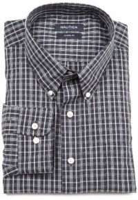 Nautica Men's Non-Iron Plaid Button-Down Shirt Nautica Men's Non-Iron Plaid Button-Down Shirt