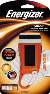 Energizer Solar Rechargeable 3-LED Carabiner Crank Light Energizer Solar Rechargeable 3-LED Carabiner Crank Light
