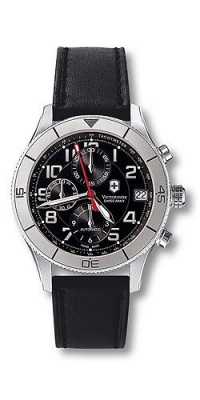 Victorinox Swiss Army Men's 241193 Ambassador Clous De Paris Black Leather Automatic Chronograph Watch Victorinox Swiss Army Men's 241193 Ambassador Clous De Paris Black Leather Automatic Chronograph Watch
