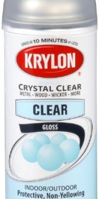 Krylon 51301 Acrylic Crystal Clear Interior and Exterior Top Coat - 11 oz. Aerosol Krylon 51301 Acrylic Crystal Clear Interior and Exterior Top Coat - 11 oz. Aerosol