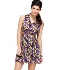 Material Girl unites bold details with a classic a-line silhouette on a dress that presents a chic take on intelligent design! Material Girl unites bold details with a classic a-line silhouette on a dress that presents a chic take on intelligent design!