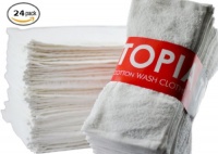 Utopia Towels Washcloths - 24-Pack (White) Utopia Towels Washcloths - 24-Pack (White)