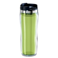 Oggi 8065.11 Fusion Double Walled Acrylic Travel Mug with strainer, Green Oggi 8065.11 Fusion Double Walled Acrylic Travel Mug with strainer, Green