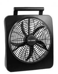 O2COOL 10 Battery or Electric Portable Fan in Black O2COOL 10 Battery or Electric Portable Fan in Black