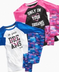 Soft, cuddly pajamas of her dreams, this Sugar Sweet Couture set is the perfect outfit to headline a slumber party. Soft, cuddly pajamas of her dreams, this Sugar Sweet Couture set is the perfect outfit to headline a slumber party.