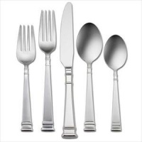 Oneida Prose 5 Piece Place Setting Fine Impromptu Flatware 18/8 Stainless Classic Pattern Oneida Prose 5 Piece Place Setting Fine Impromptu Flatware 18/8 Stainless Classic Pattern