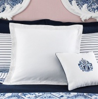 Lauren by Ralph Lauren Palm Harbor European Sham-white embroidery Lauren by Ralph Lauren Palm Harbor European Sham-white embroidery