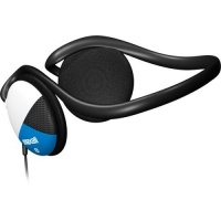 Maxell NB-201 Stereo Line Neckband Headphones, Silver Maxell NB-201 Stereo Line Neckband Headphones, Silver