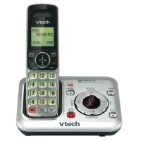 VTech CS6429 DECT 6.0 Cordless Phone, Silver/Black, 1 Handset VTech CS6429 DECT 6.0 Cordless Phone, Silver/Black, 1 Handset