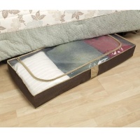 Household Essentials Underbed Storage Chest, Coffee Linen Household Essentials Underbed Storage Chest, Coffee Linen