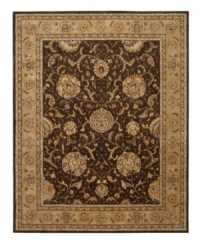 A graceful achievement in symmetry and style, this splendid area rug exemplifies the fine detail and precision handcraftsmanship of the Nourison 2000 collection. Featuring a myriad of delicate vinery and exquisite blossom medallions, this stylish piece lends warm color and perfection softness to any room in your home. A graceful achievement in symmetry and style, this splendid area rug exemplifies the fine detail and precision handcraftsmanship of the Nourison 2000 collection. Featuring a myriad of delicate vinery and exquisite blossom medallions, this stylish piece lends warm color and perfection softness to any room in your home.