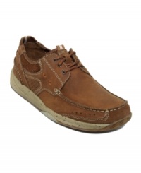 Stitched together for a look that personifies laidback cool and accented with a durable rubber sole, these lightweight oxford men's casual shoes make a great choice for all sorts of weekend adventures. Stitched together for a look that personifies laidback cool and accented with a durable rubber sole, these lightweight oxford men's casual shoes make a great choice for all sorts of weekend adventures.