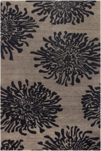 Surya Bombay 3-Feet 3-Inch by 5-Feet 3-Inch Hand Tufted Rug, Brown Surya Bombay 3-Feet 3-Inch by 5-Feet 3-Inch Hand Tufted Rug, Brown