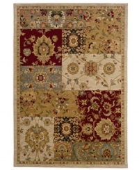 Borrowing swatches of traditional floral motifs and arranging them in a pastiche of unparalleled beauty, this alluring area rug from Sphinx pairs a hard-twist nylon construction with a special dyeing technique to recreate the look and feel of the finest antique rugs. Borrowing swatches of traditional floral motifs and arranging them in a pastiche of unparalleled beauty, this alluring area rug from Sphinx pairs a hard-twist nylon construction with a special dyeing technique to recreate the look and feel of the finest antique rugs.