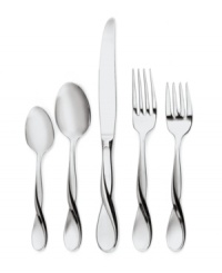 The Satin Aquarius place settings collection strikes a balance between classic and modern style, intertwining graceful ropes of satin and polished 18/10 stainless steel. Part of the Patterns for a Lifetime series, this collection will always be available for replacement. The Satin Aquarius place settings collection strikes a balance between classic and modern style, intertwining graceful ropes of satin and polished 18/10 stainless steel. Part of the Patterns for a Lifetime series, this collection will always be available for replacement.