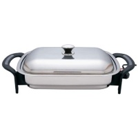 Precise Heat 16-Inch Rectangular Surgical Stainless Steel Electric Skillet Precise Heat 16-Inch Rectangular Surgical Stainless Steel Electric Skillet
