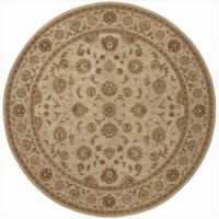Nourison HE08 Heritage Hall Round Hand Tufted Rug, 9-Inch, Ivory Nourison HE08 Heritage Hall Round Hand Tufted Rug, 9-Inch, Ivory
