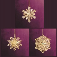 Crystalline Snowflake , Appalachian, and Akureyri Ice Flower Set of 3 Ornaments Crystalline Snowflake , Appalachian, and Akureyri Ice Flower Set of 3 Ornaments