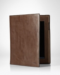 Constructed from rich leather, this sleek carrying case provides a handsome home away from home for a treasured iPad®. Constructed from rich leather, this sleek carrying case provides a handsome home away from home for a treasured iPad®.