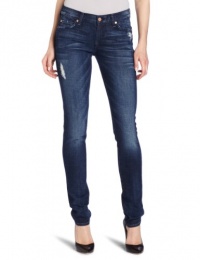 7 For All Mankind Women's Roxanne Slim Fit Jean, Destroyed Brushed Blue, 30 7 For All Mankind Women's Roxanne Slim Fit Jean, Destroyed Brushed Blue, 30