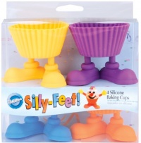 Silicone Baking Cups Silly Feet 4/Pkg Silicone Baking Cups Silly Feet 4/Pkg