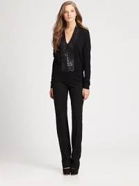 Tailored to perfection, knit pants with a slim-through-the-leg silhouette. Hook-and-eye closureZip flyBack waist dartsInseam, about 34Viscose/nylon/elastaneDry cleanMade in USA of imported fabric Model shown is 5'10 (177cm) wearing US size 4. Tailored to perfection, knit pants with a slim-through-the-leg silhouette. Hook-and-eye closureZip flyBack waist dartsInseam, about 34Viscose/nylon/elastaneDry cleanMade in USA of imported fabric Model shown is 5'10 (177cm) wearing US size 4.