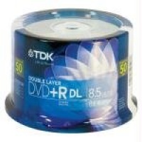 TDK Media 61611 8.5GB DVD+R Double Layer 8X Spindle, 50 Pack TDK Media 61611 8.5GB DVD+R Double Layer 8X Spindle, 50 Pack