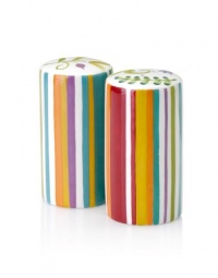 Clay Art Floral Stripe Salt and Pepper Clay Art Floral Stripe Salt and Pepper