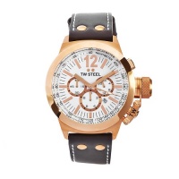 TW Steel Men's CE1019 CEO Canteen Brown Leather White Chronograph Dial Watch TW Steel Men's CE1019 CEO Canteen Brown Leather White Chronograph Dial Watch
