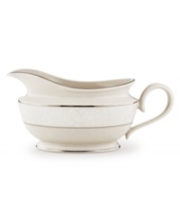 Welcome your guests to the table with the formal elegance of Lenox's Pearl Innocence. This fine bone china collection of dinnerware and dishes brings together a graceful tone-on-tone design with hand enameled pearl-like accents and rich bands of polished platinum. Welcome your guests to the table with the formal elegance of Lenox's Pearl Innocence. This fine bone china collection of dinnerware and dishes brings together a graceful tone-on-tone design with hand enameled pearl-like accents and rich bands of polished platinum.