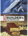 Clif Bar Builder's Bar, Cookies and Cream, 2.4-Ounce Bars, 12 Count