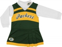 Green Bay Packers Girls 7-16 Green Jumper & Turtleneck Set, Multi, Medium (10/12) Green Bay Packers Girls 7-16 Green Jumper & Turtleneck Set, Multi, Medium (10/12)
