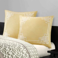 N Natori Fretwork Euro Sham - Dried Moss - Euro Sham N Natori Fretwork Euro Sham - Dried Moss - Euro Sham