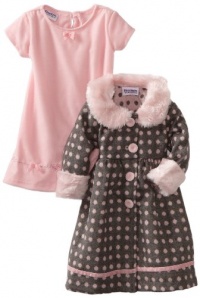 Blueberi Boulevard Baby Girls Infant Coat Velvet Set, Pink, 24 Months Blueberi Boulevard Baby Girls Infant Coat Velvet Set, Pink, 24 Months