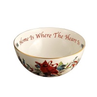 Lenox Winter Greetings Sentiment Bowl, Home Is Where the Heart Is