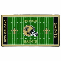 NFL New Orleans Saints 28 x 52-Inch Floor Mat NFL New Orleans Saints 28 x 52-Inch Floor Mat