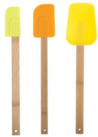 Core Bamboo Bamboo and Silicone 3-Piece Utensil Set, Paris Core Bamboo Bamboo and Silicone 3-Piece Utensil Set, Paris