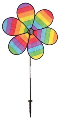 In The Breeze 6-Petal Rainbow Dazee Garden Spinner In The Breeze 6-Petal Rainbow Dazee Garden Spinner
