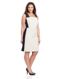 DKNYC Women's Plus-Size Cap Sleeve Dress With Eyelet Sleeve And Ponte Sides DKNYC Women's Plus-Size Cap Sleeve Dress With Eyelet Sleeve And Ponte Sides