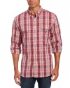 Nautica Men's Long Sleeve Poplin Multi Plaid Shirt