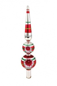 Christopher Radko Shiny-Brite Vintage Silver 13-1/2-Inch Reflector Tree Topper Christopher Radko Shiny-Brite Vintage Silver 13-1/2-Inch Reflector Tree Topper