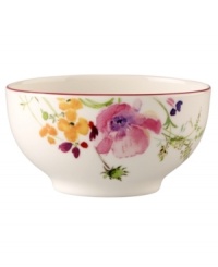 Prolong spring with the lively Mariefleur rice bowl. Splashy colors adorn premium white porcelain edged in red and designed for everyday dining. Mix and match with New Cottage dinnerware, also by Villeroy & Boch. Prolong spring with the lively Mariefleur rice bowl. Splashy colors adorn premium white porcelain edged in red and designed for everyday dining. Mix and match with New Cottage dinnerware, also by Villeroy & Boch.