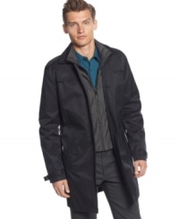Seasonal style means having a knockout trench. This version of the classic coat from Calvin Klein has modern detailing to make it a must-have this fall. Seasonal style means having a knockout trench. This version of the classic coat from Calvin Klein has modern detailing to make it a must-have this fall.