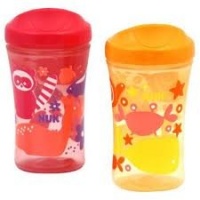 NUK Gerber Graduates Learning System Animal 2 Pack Spout Learning Cup, Pink/Orange, 10-Ounce NUK Gerber Graduates Learning System Animal 2 Pack Spout Learning Cup, Pink/Orange, 10-Ounce